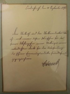 Brief Bismarck 21.9.1896 an Stadtrat Annaberg (Andere)